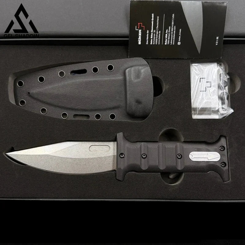 (BIG SALE)GS212 BOKER PLUS Extension Knife 7.28" D2 Blade G10 Outdoor Knife