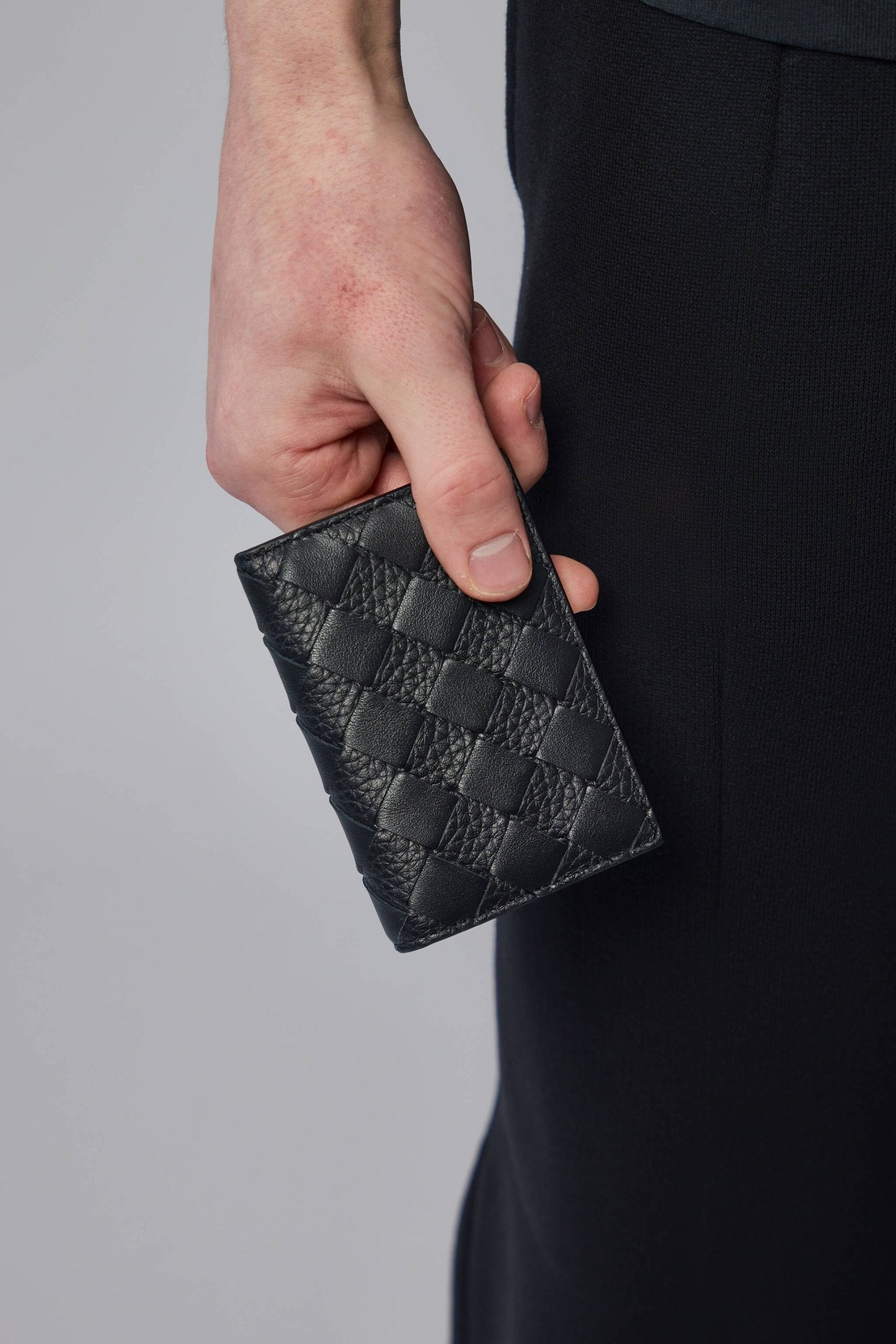 Intrecciato Flap Card Case