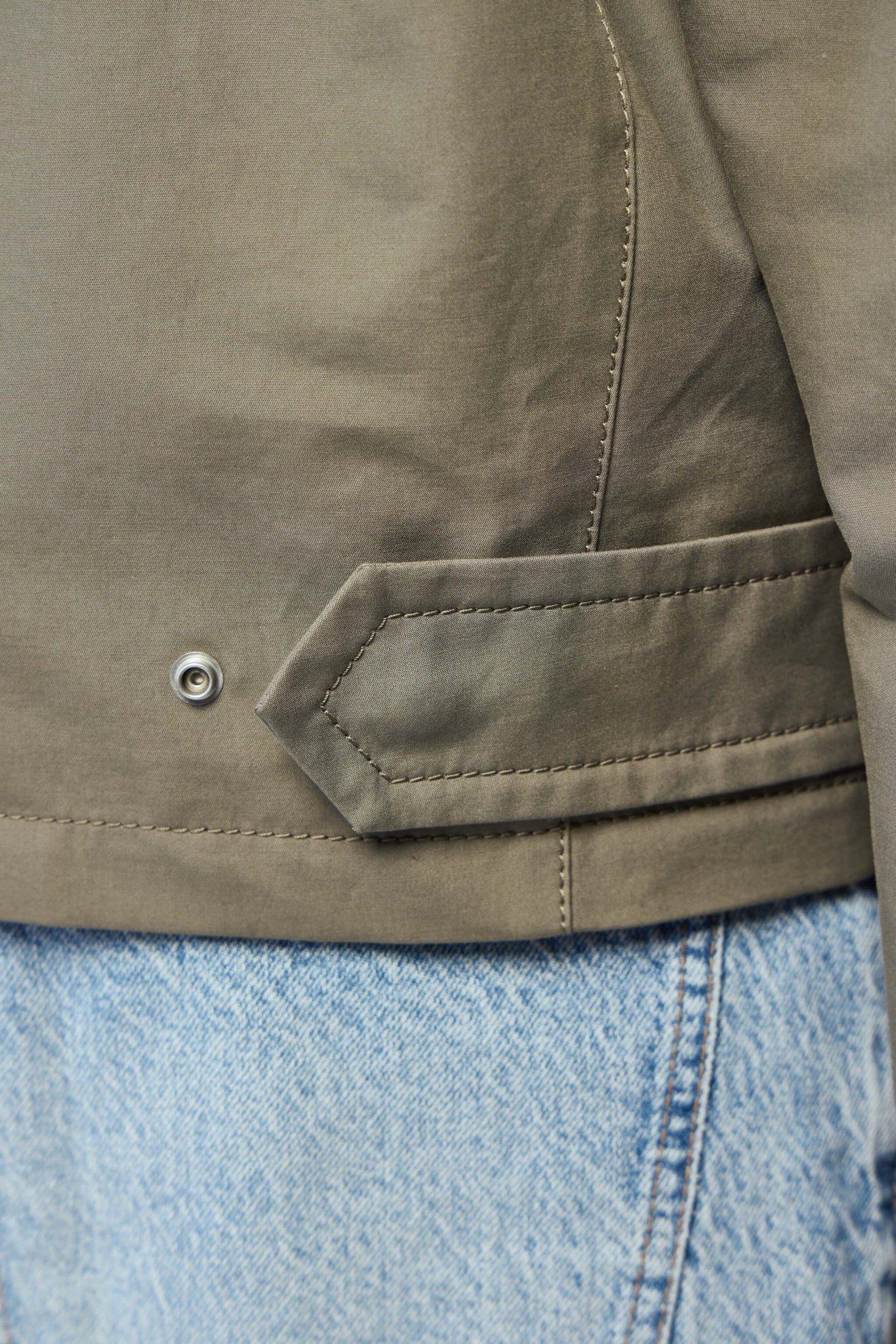 Harrington Jacket In Compact Cotton