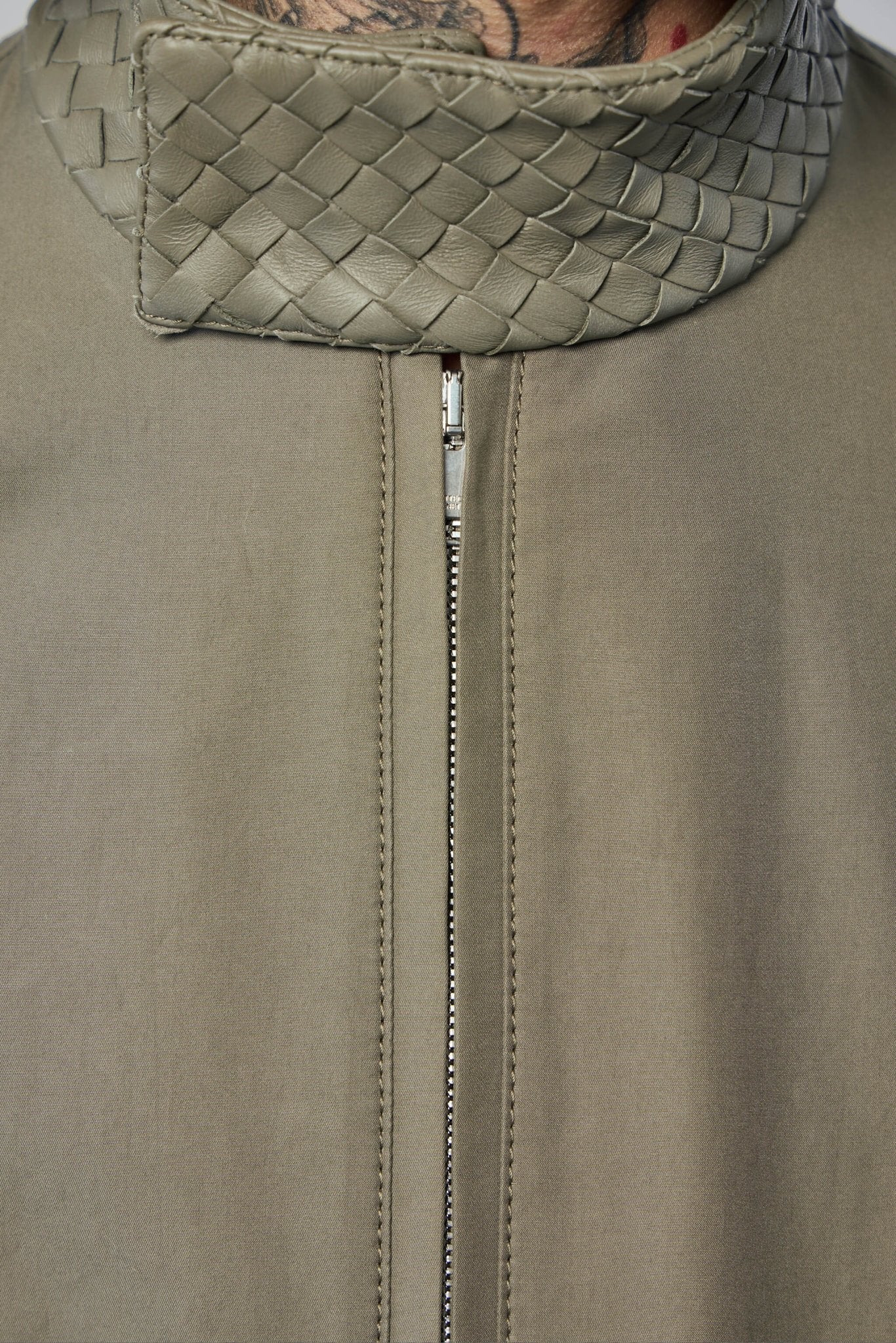 Harrington Jacket In Compact Cotton