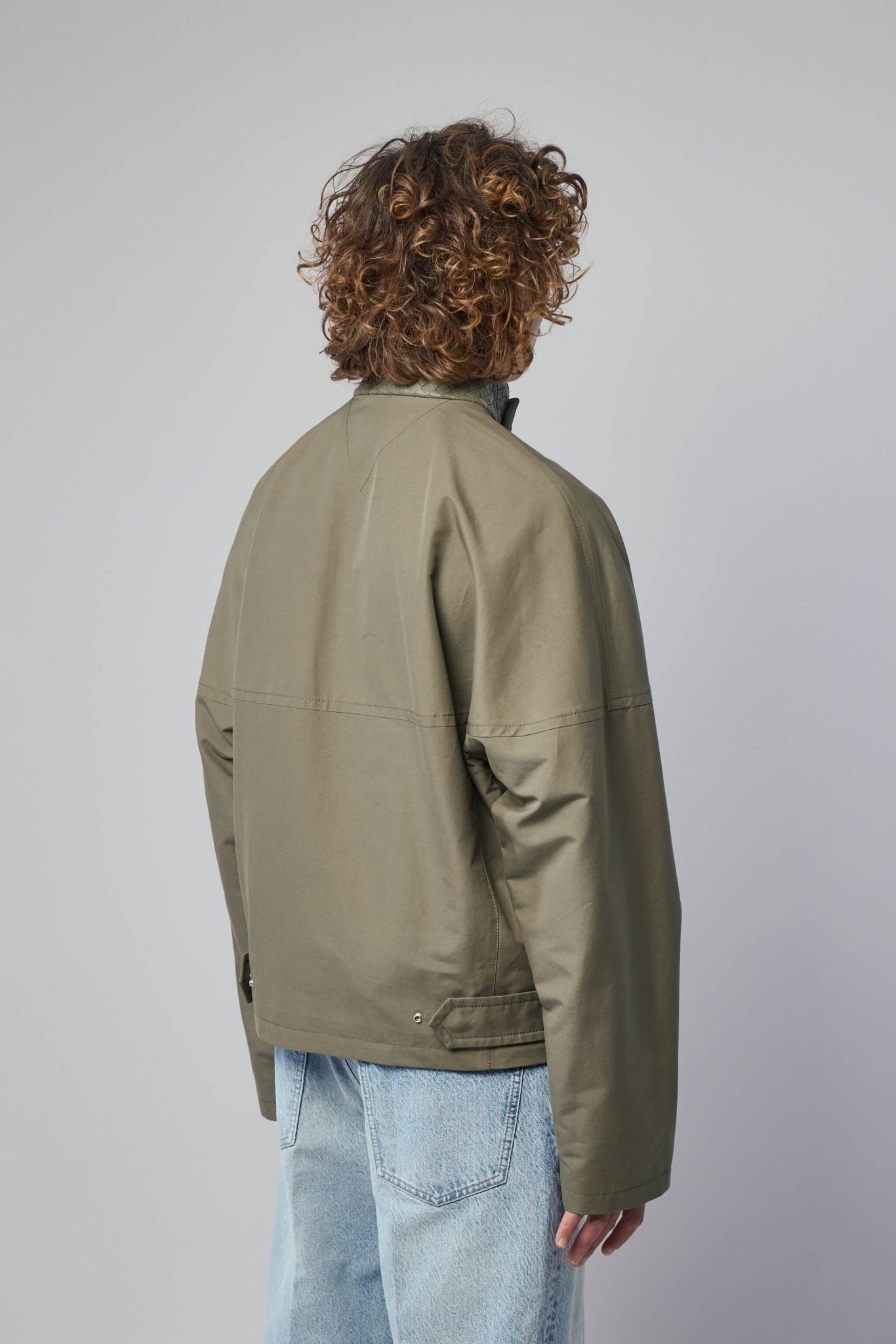 Harrington Jacket In Compact Cotton