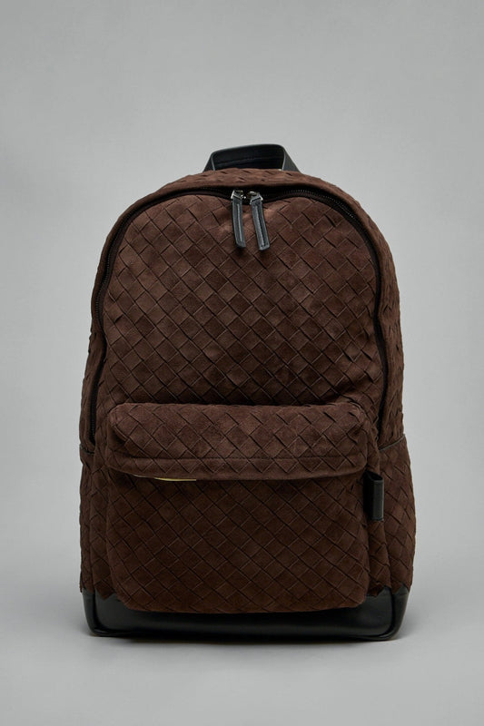 Intrecciato Suede Backpack