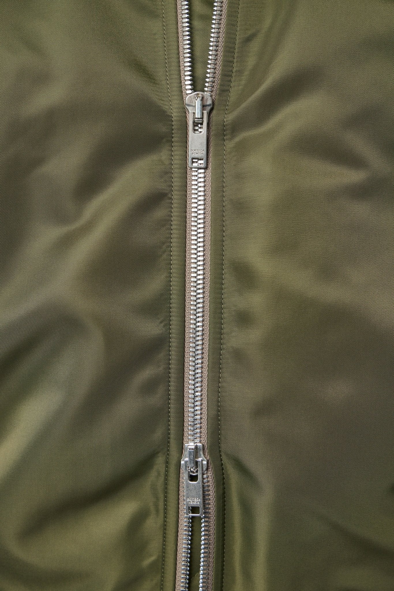 Padded Nylon Satin Bomber Jacket