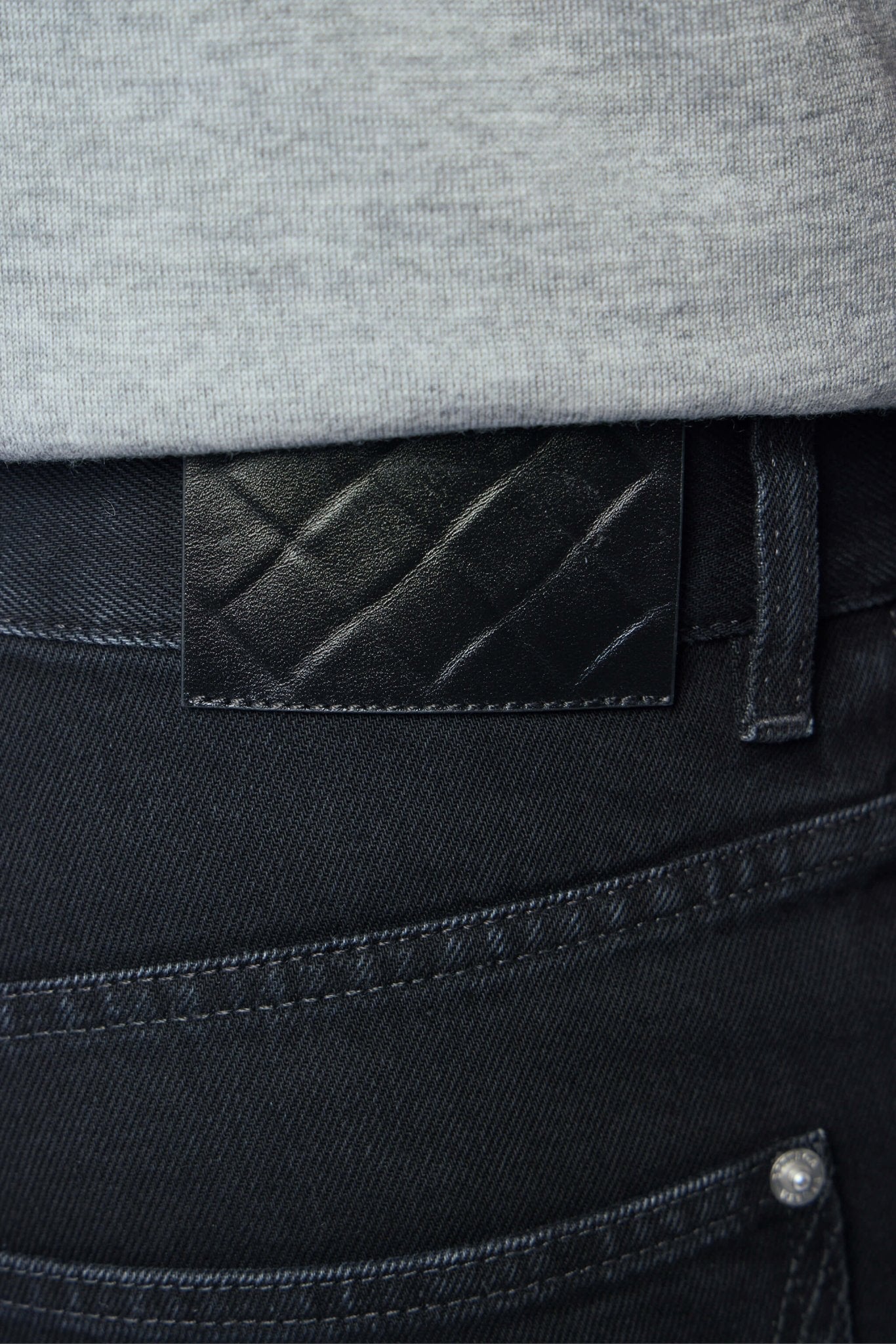 Faded Black Denim Shorts