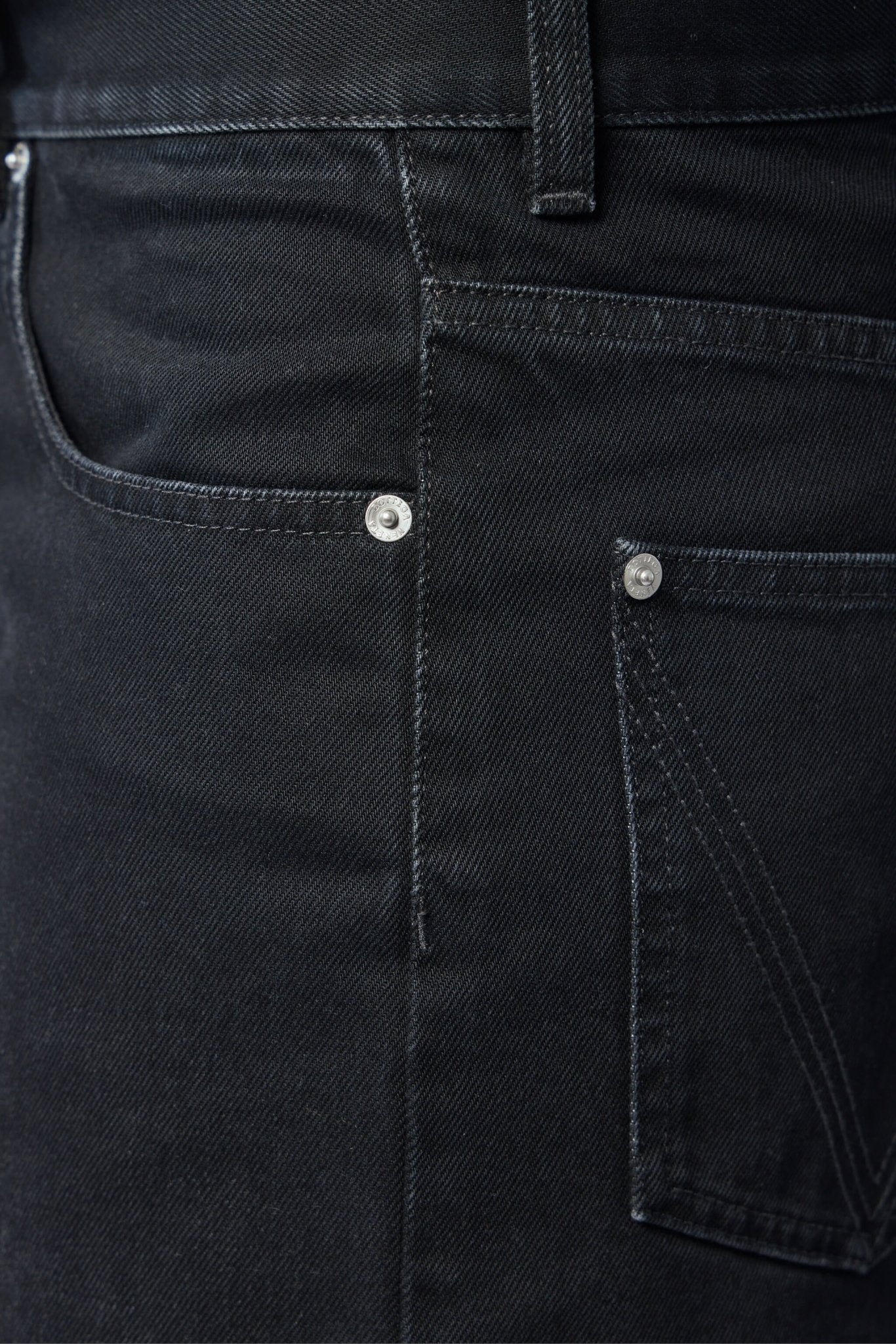 Faded Black Denim Shorts