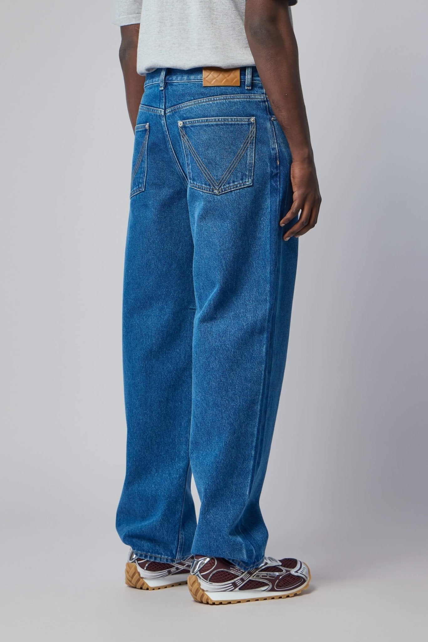 Medium Indigo Wide Leg Jeans
