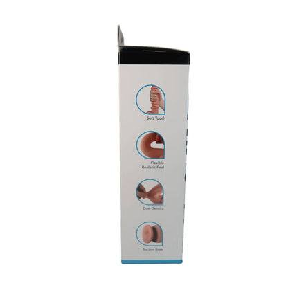 Real Skin 9 Inch Dual Layer Sliding Skin Dildo