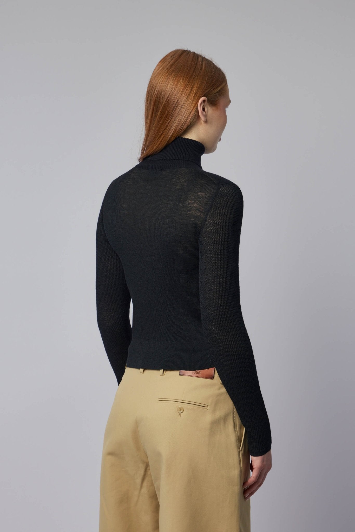 Black Wool Blend Sweater
