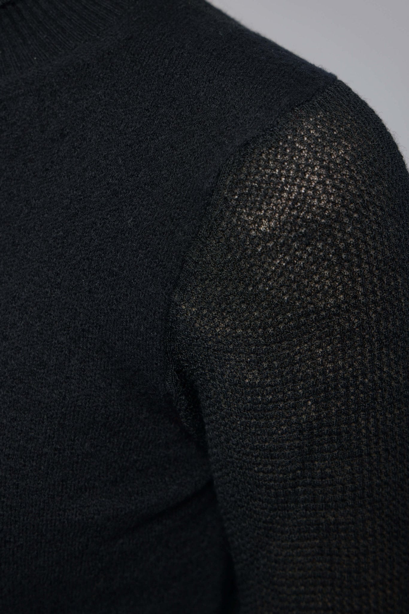 Black Wool Blend Sweater