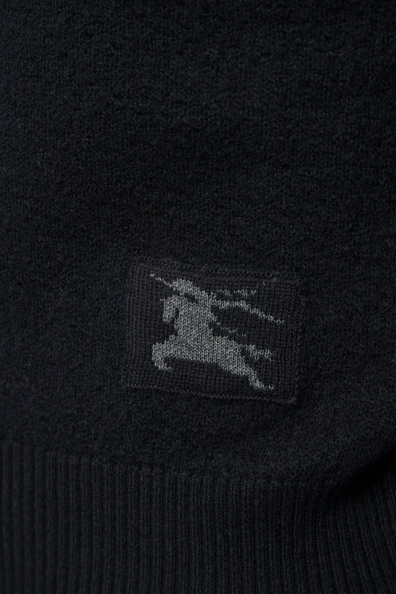Black Wool Blend Sweater