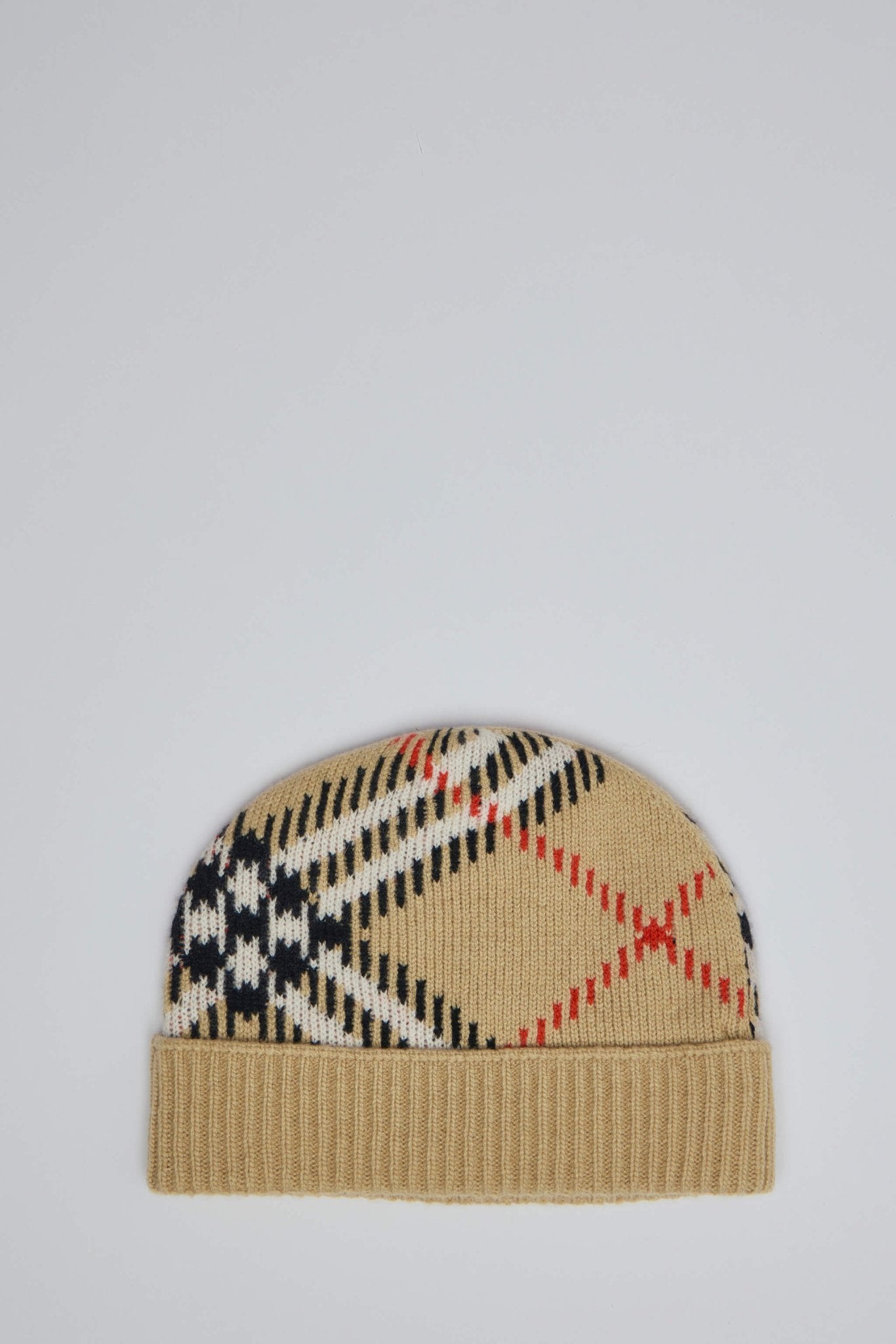 Core Check Beanie in Sand