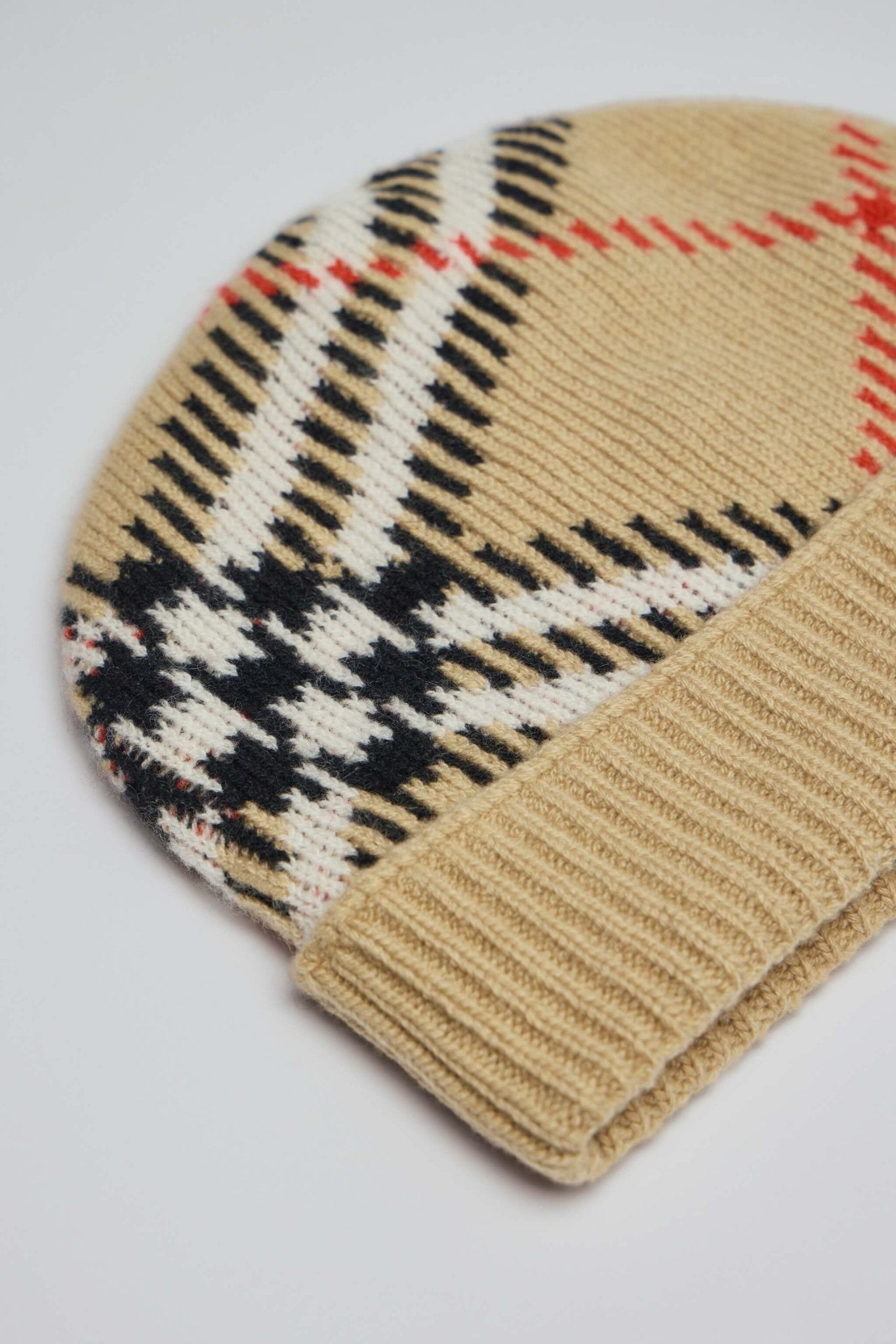 Core Check Beanie in Sand