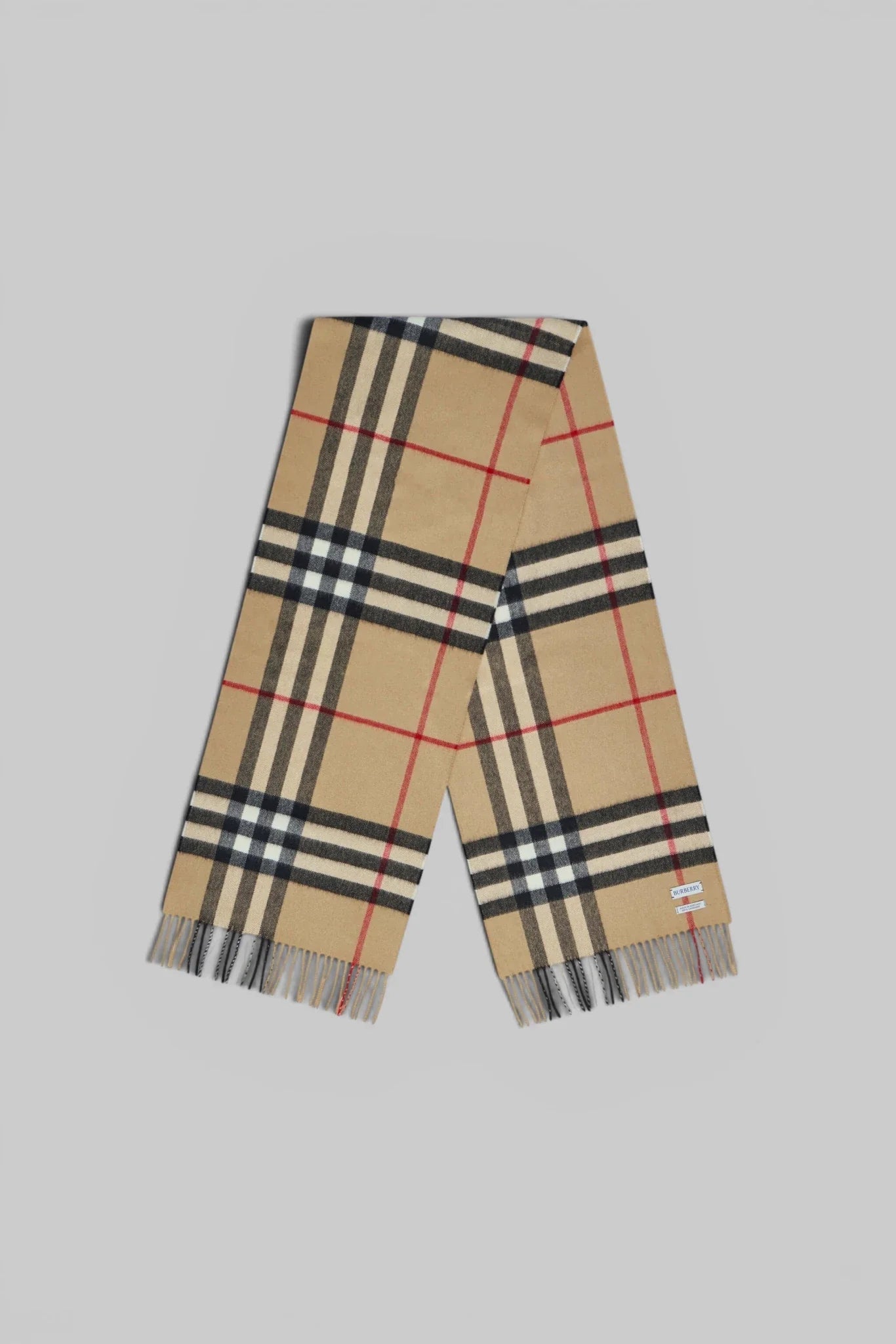 Check Cashmere Scarf
