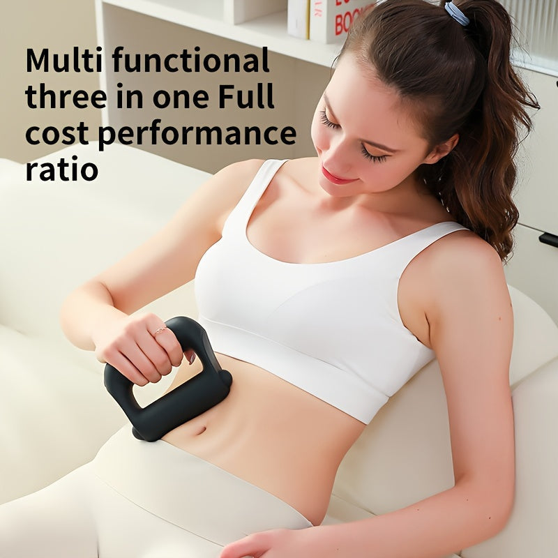 Rechargeable Multi-Function Fascia Gun(Black)