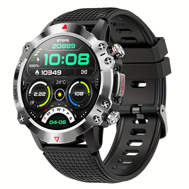 Smart Watch with Wireless Calls, 1.39" Round Screen, Multiple Sports Modes