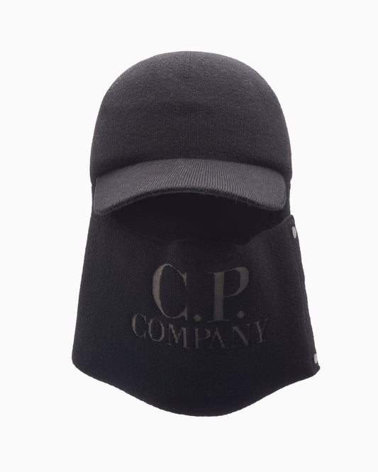 Gorra CP Company Unisex Extrafine Merino Wool Visor Neck Cap Unisex