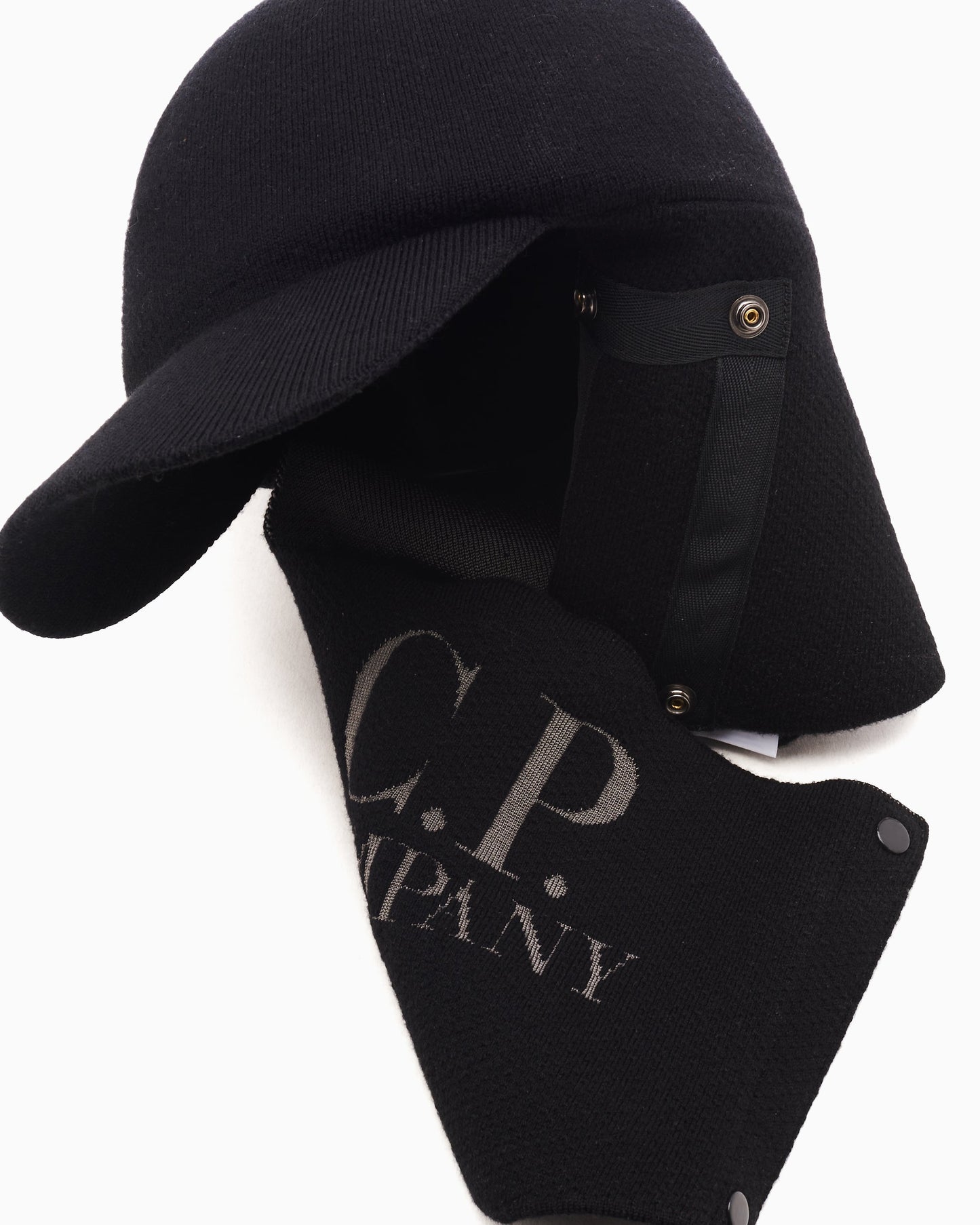 Gorra CP Company Unisex Extrafine Merino Wool Visor Neck Cap Unisex