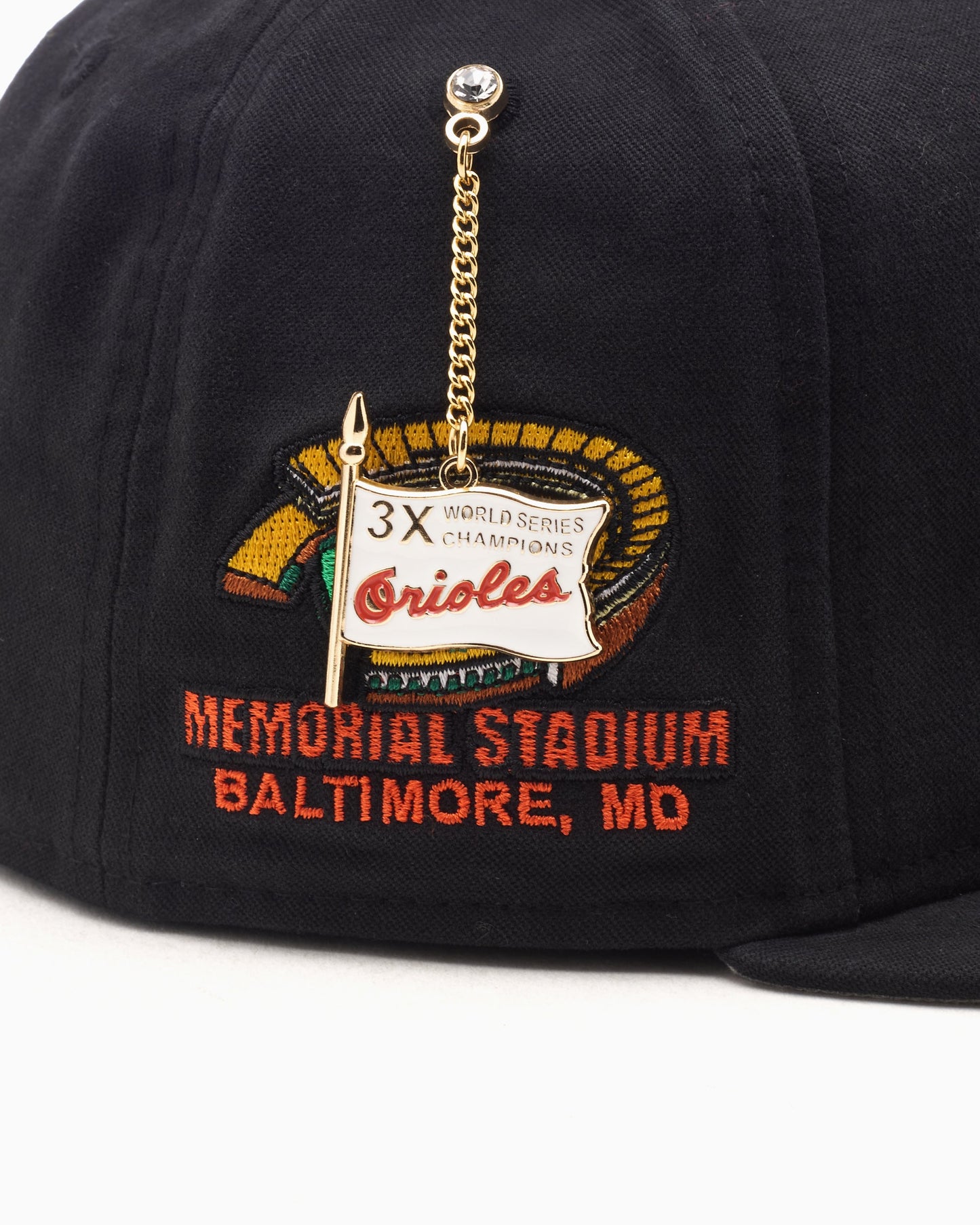 Gorra New Era Golfer Baltimore Orioles VS Cooperstown Championship Side Flag Unisex Cap Unisex
