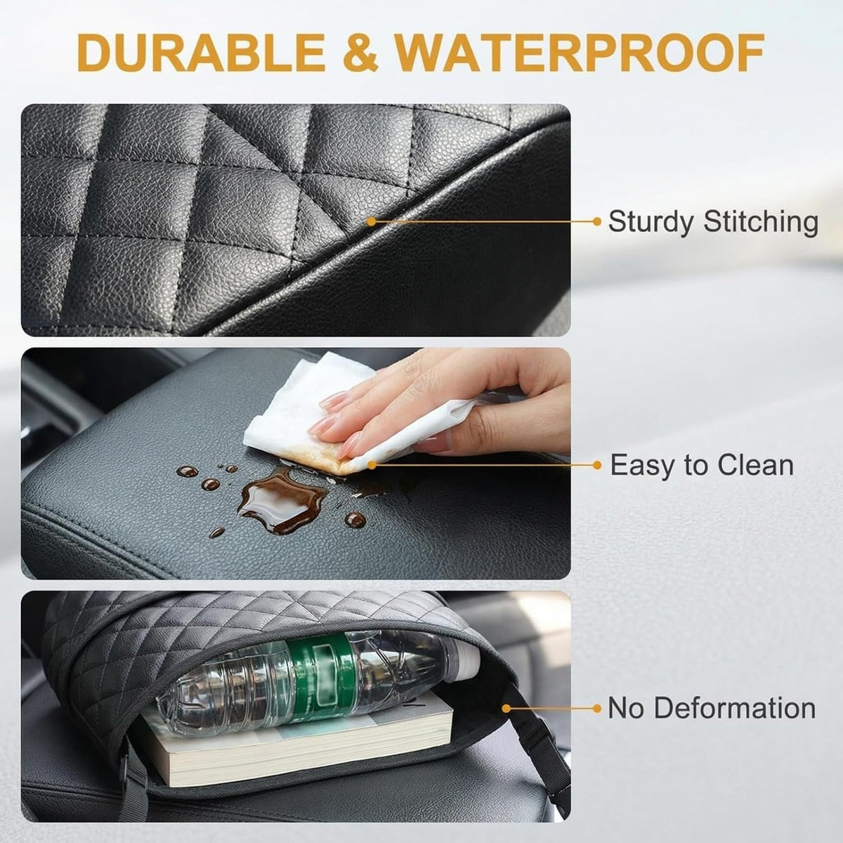 Car Seat Handbag Holder and Console Storage Organizer