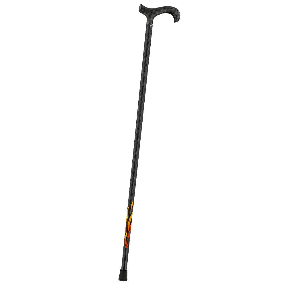 Exclusive Dr. House Flame Derby Cane - Carbon Fiber