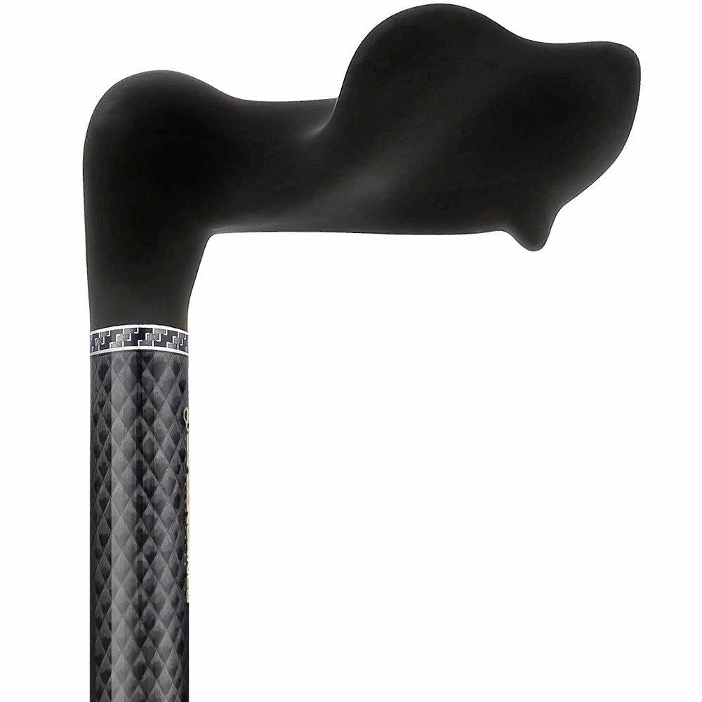 Lightweight & Adjustable: High-Tech Carbon Fiber Palm Grip Cane