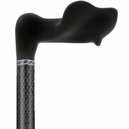 Lightweight & Adjustable: High-Tech Carbon Fiber Palm Grip Cane