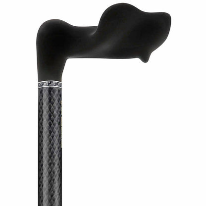 Lightweight & Adjustable: High-Tech Carbon Fiber Palm Grip Cane
