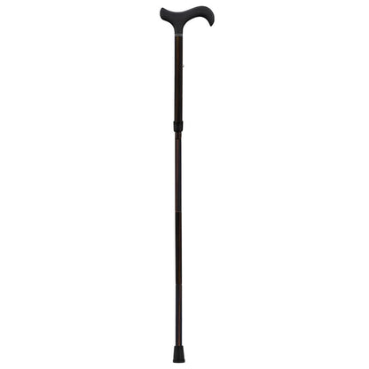 Exotic Ebony Wrapped Folding Carbon Fiber Cane - Foldable, Adjustable