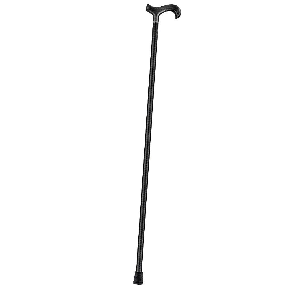Extra Tall Black Carbon Fiber Derby Cane - Triple Wound