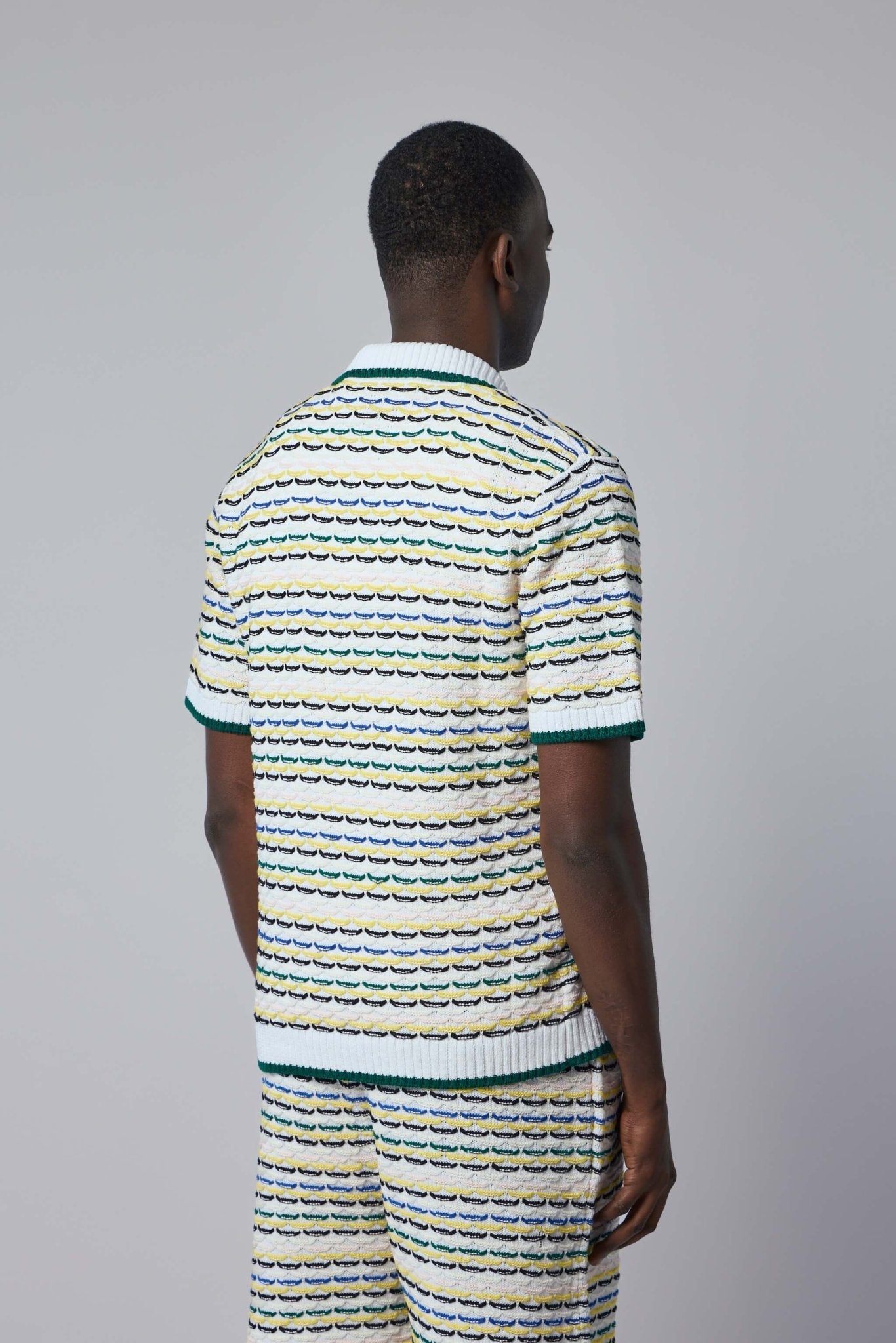 Tuck Stitch Polo Shirt