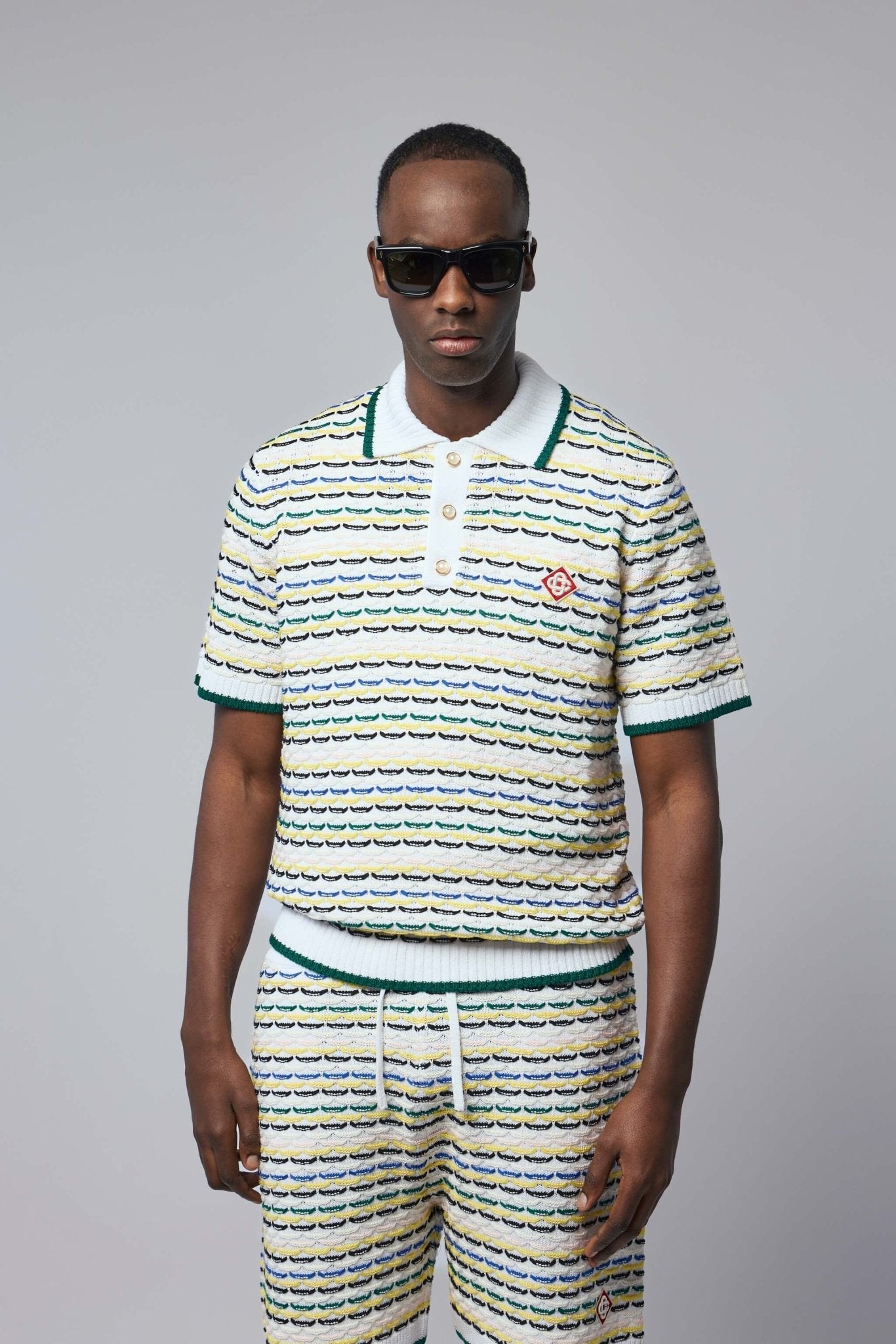 Tuck Stitch Polo Shirt
