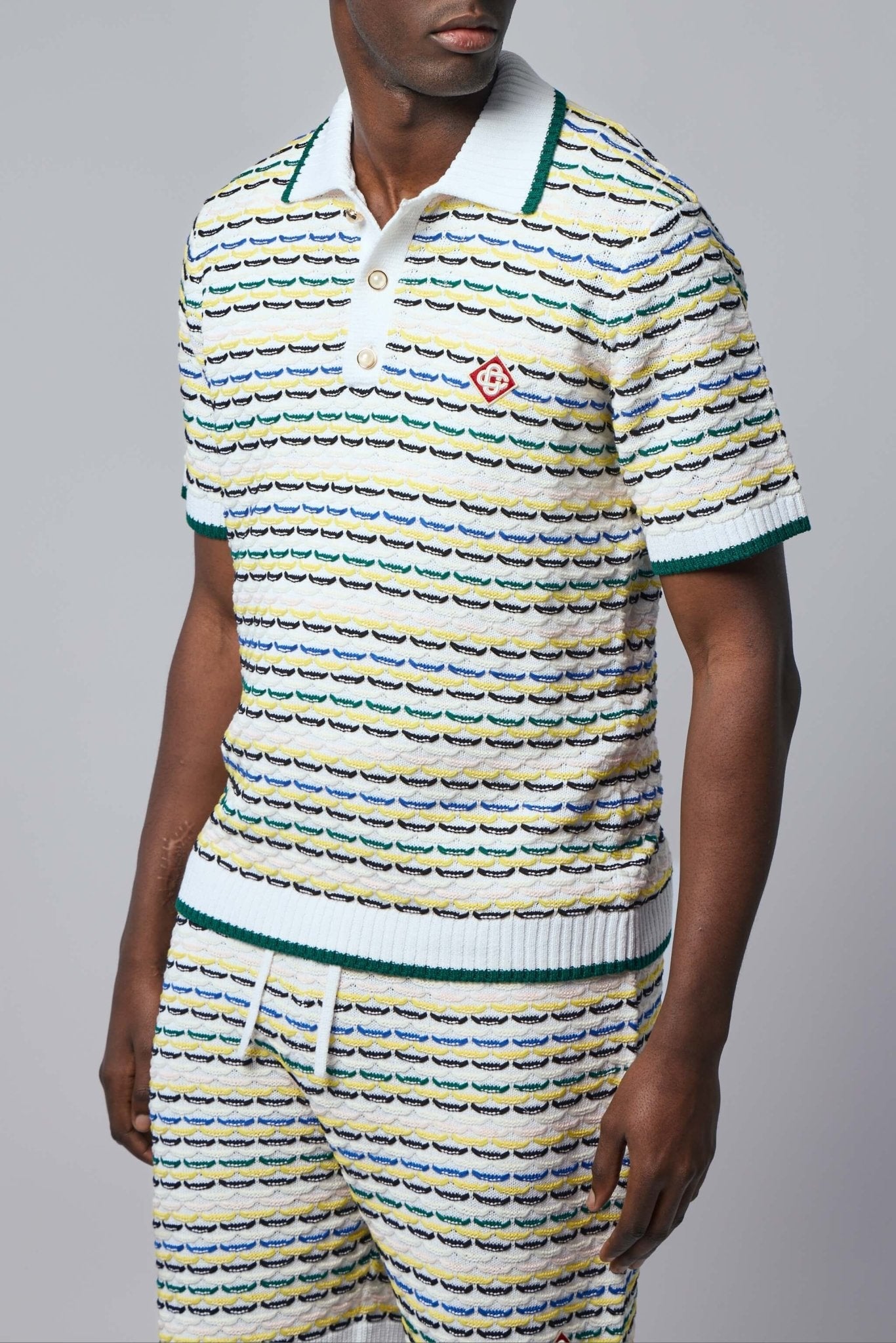 Tuck Stitch Polo Shirt
