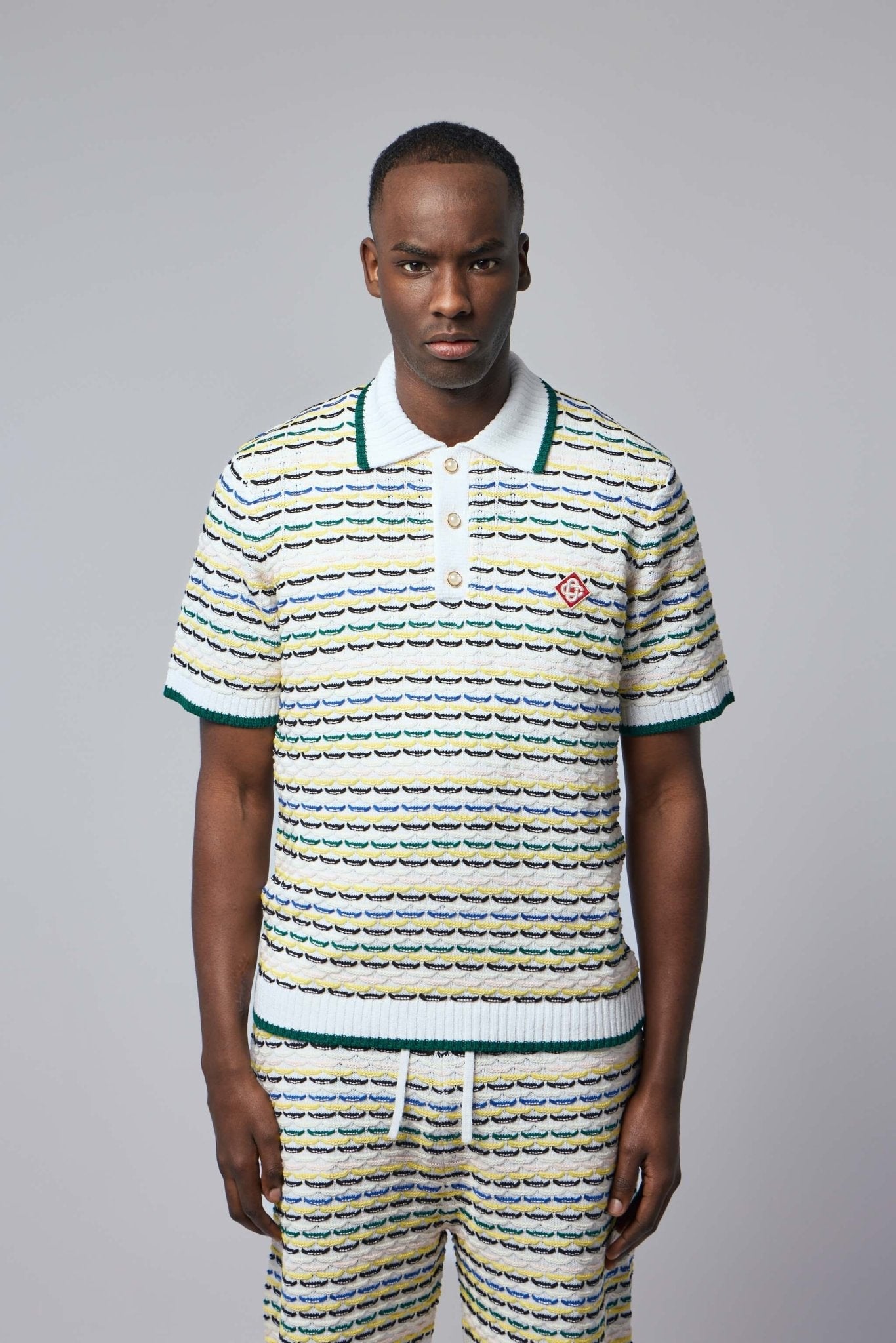 Tuck Stitch Polo Shirt