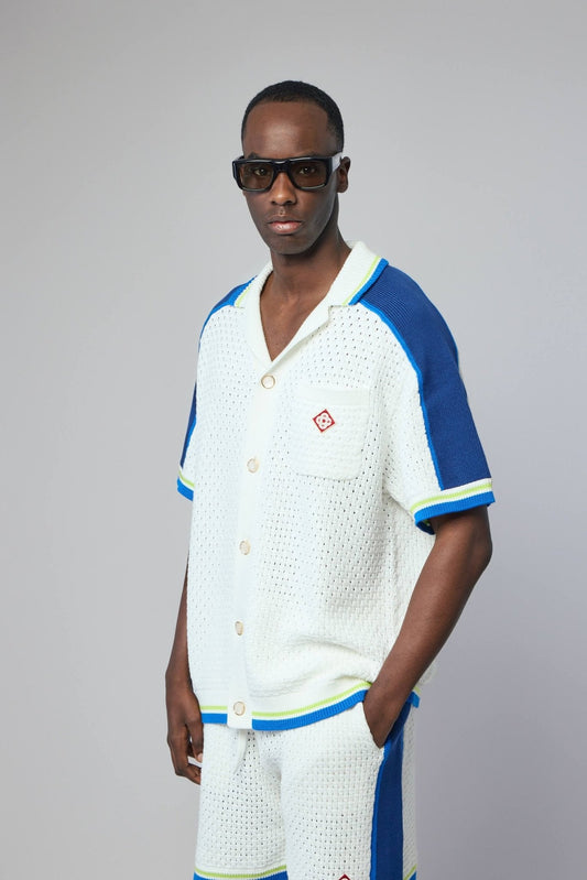 Short Sleeve Crochet Shirt