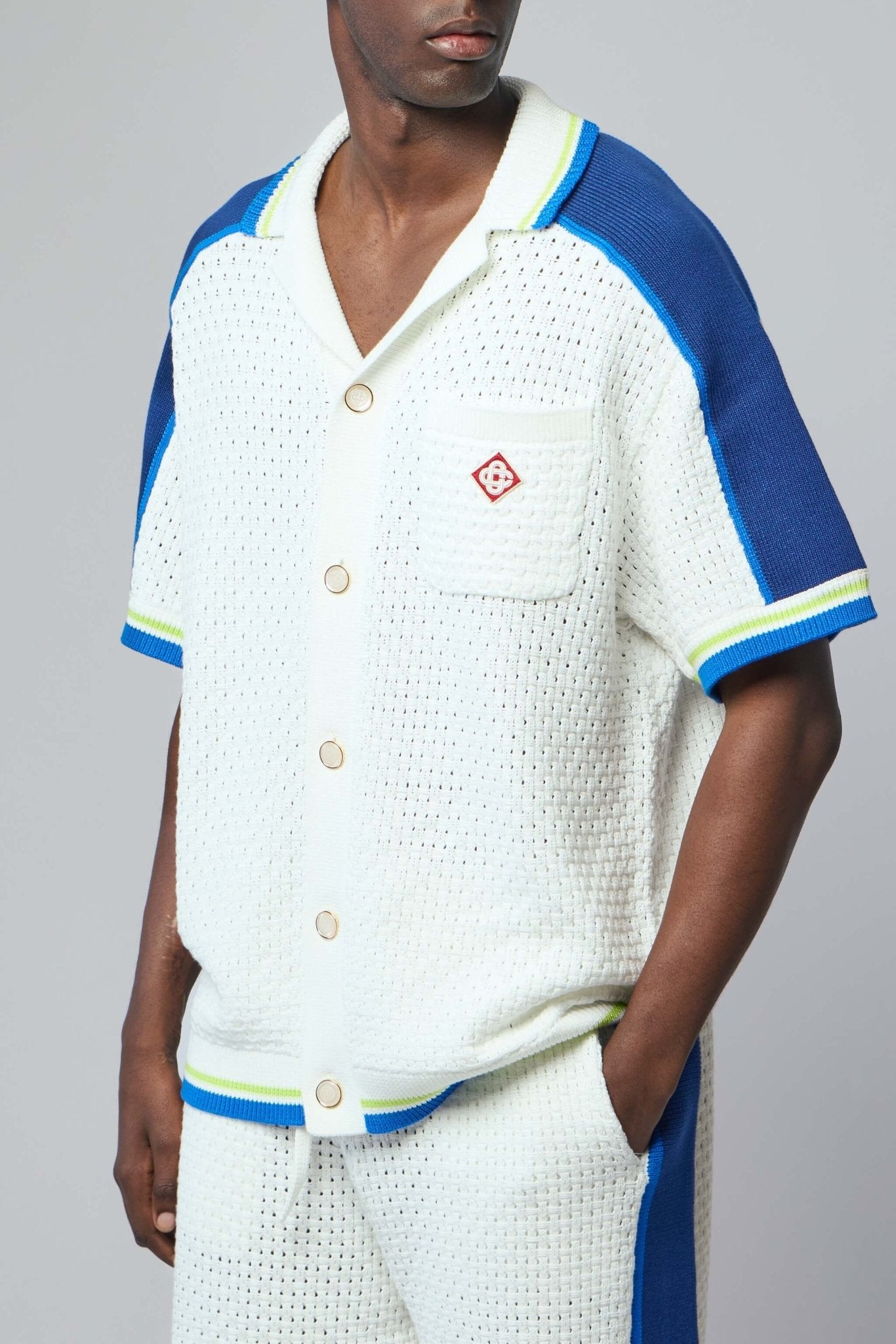 Short Sleeve Crochet Shirt