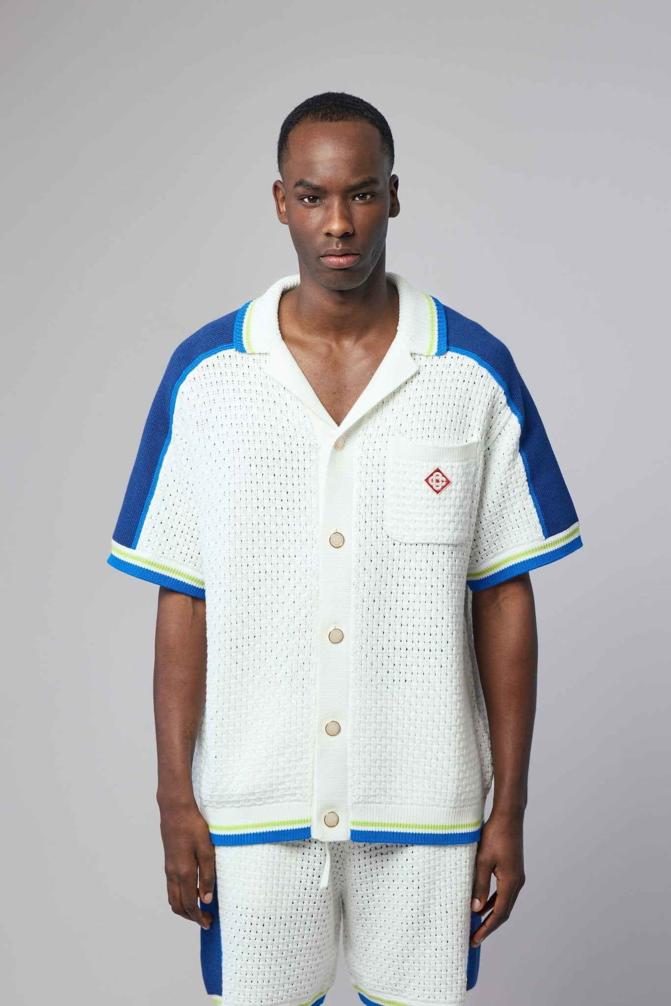 Short Sleeve Crochet Shirt