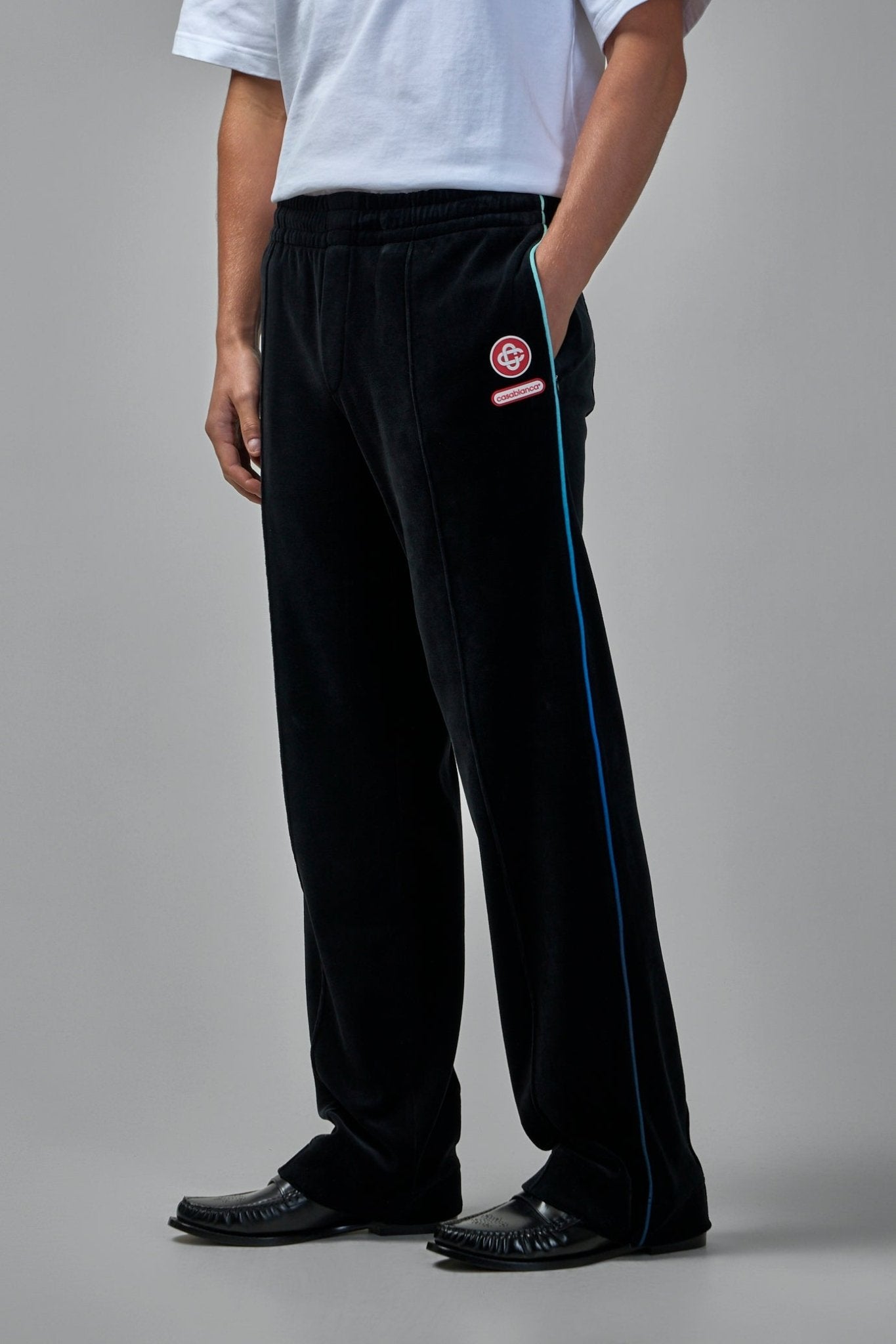 Gradient Piping Velour Track Pants