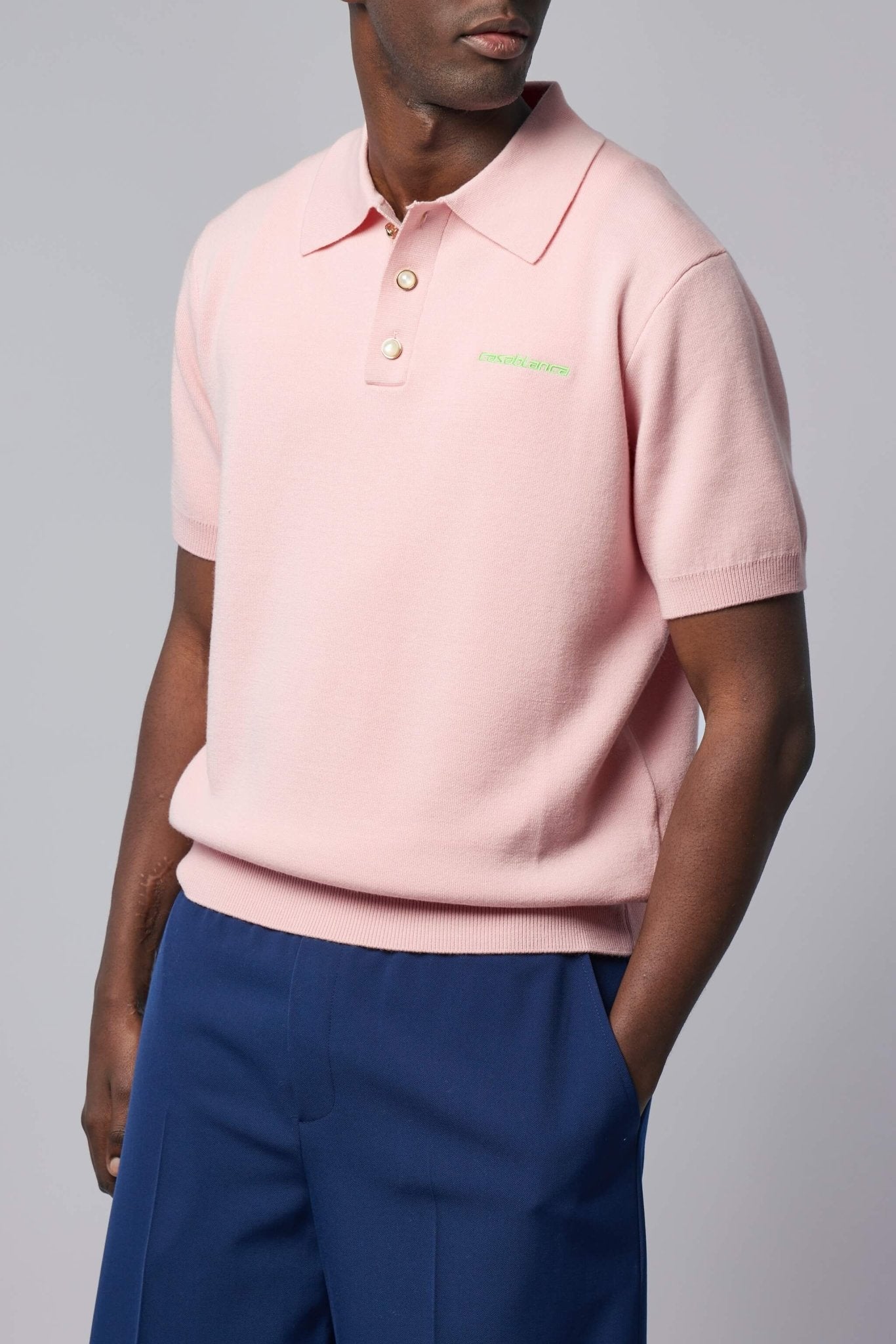 Double Face Short Sleeve Polo Shirt
