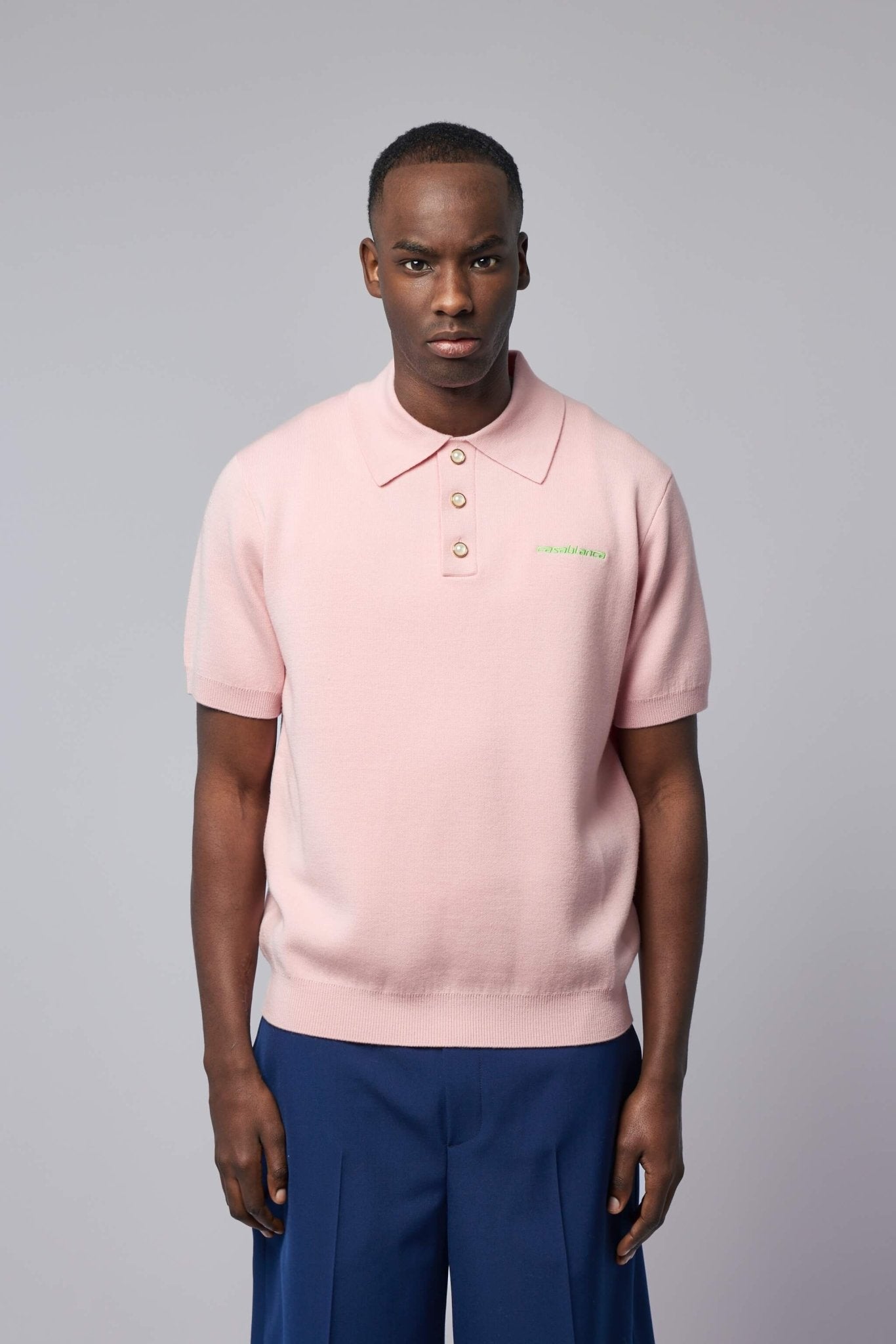 Double Face Short Sleeve Polo Shirt