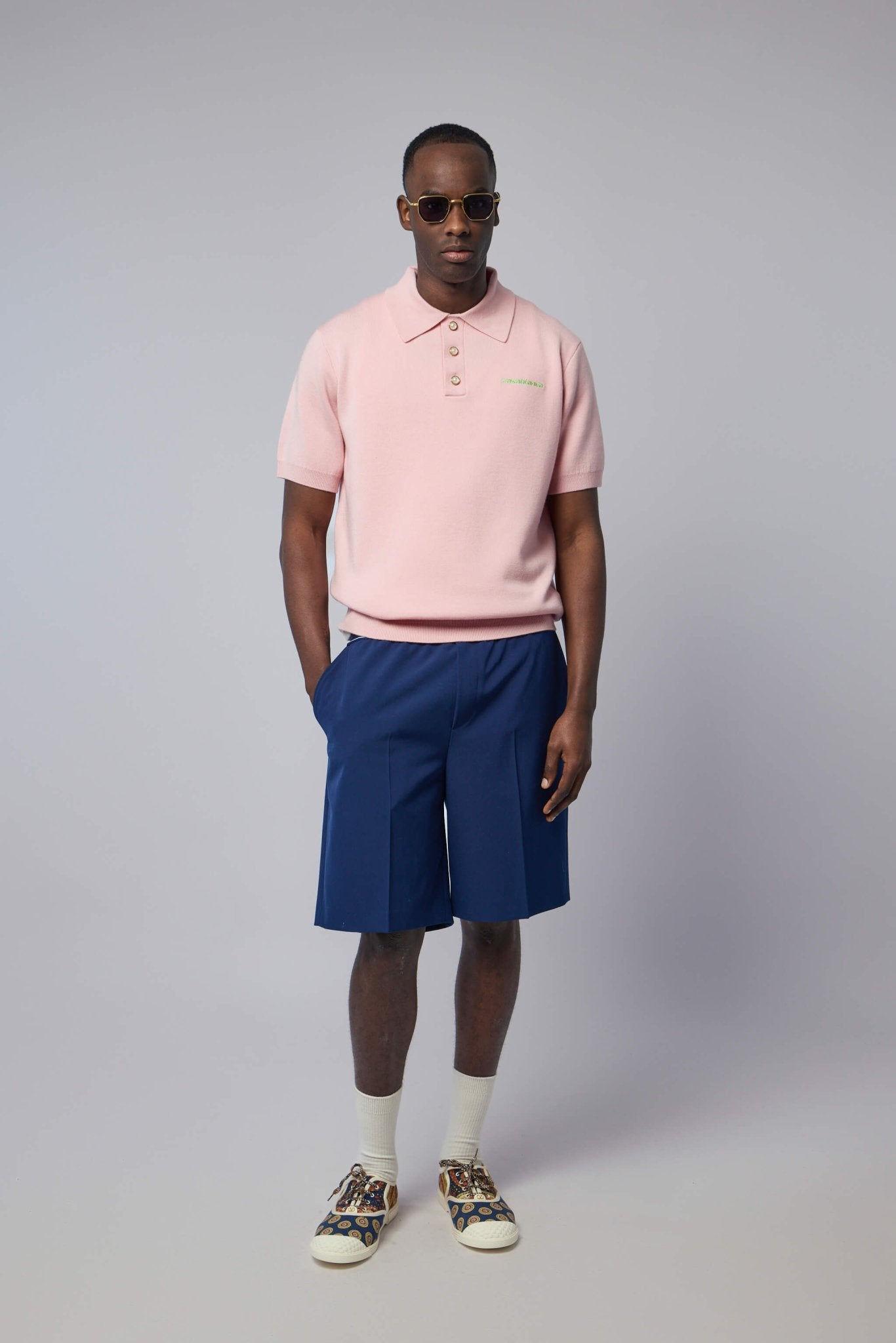 Double Face Short Sleeve Polo Shirt