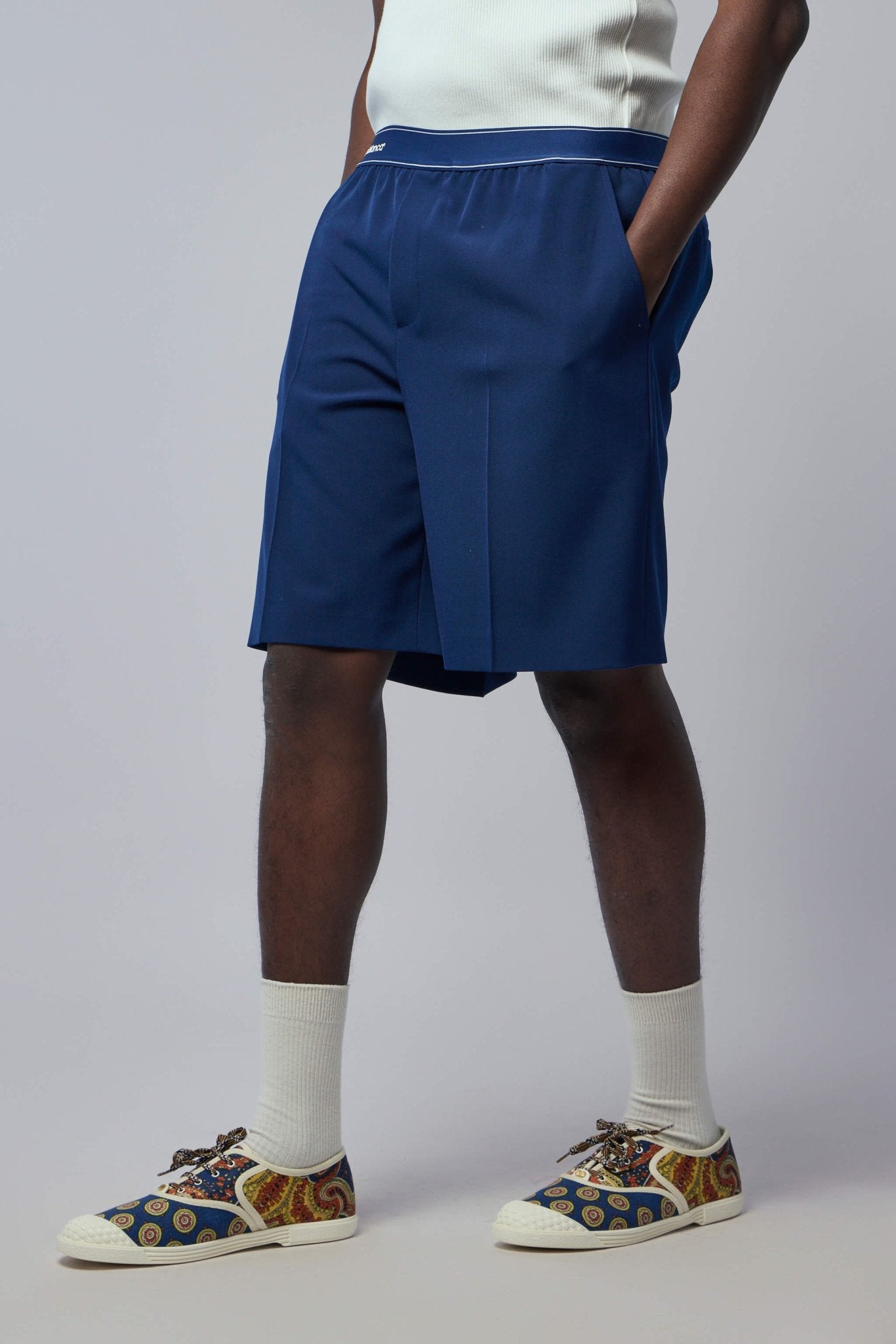 Logo-waistband Shorts
