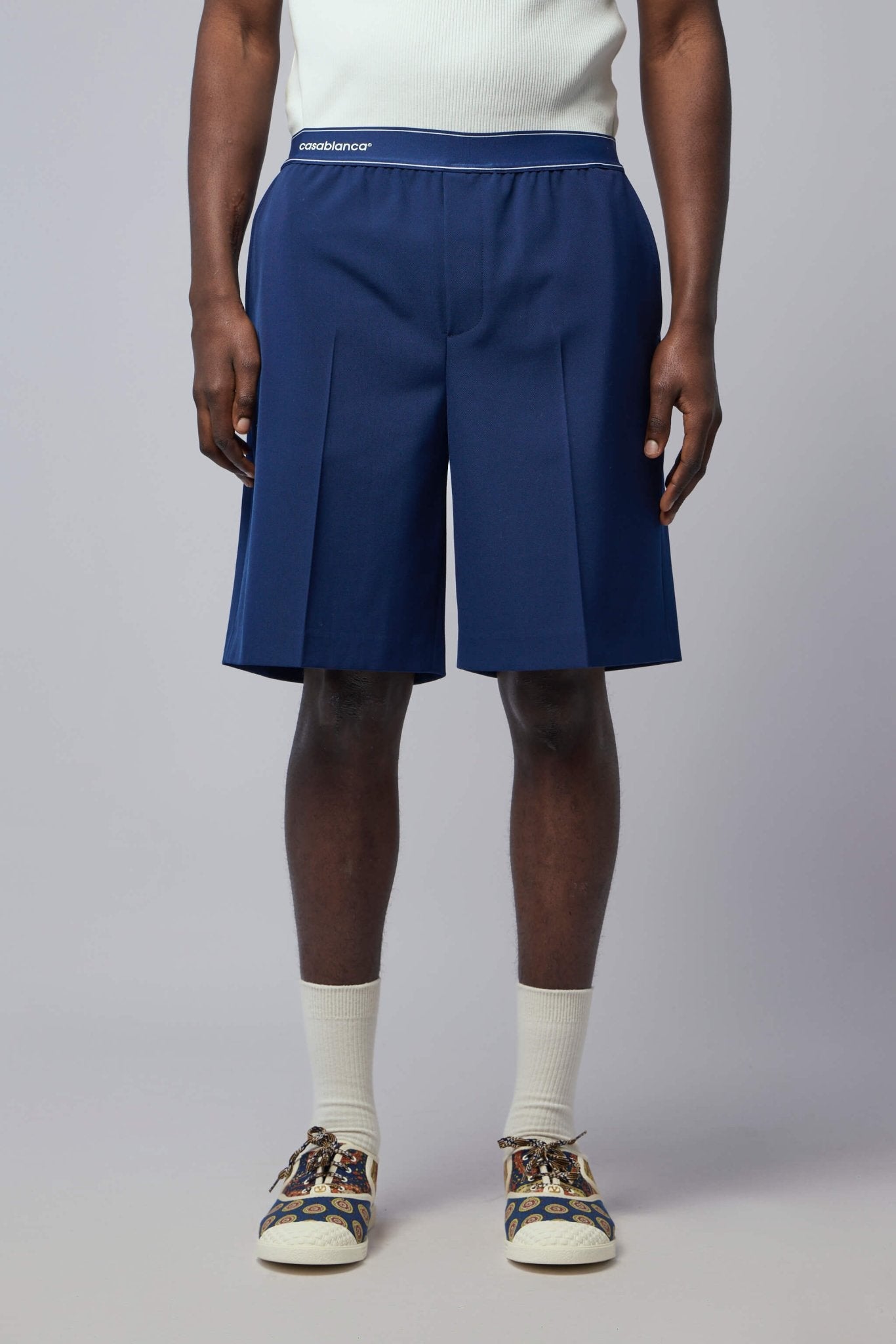 Logo-waistband Shorts