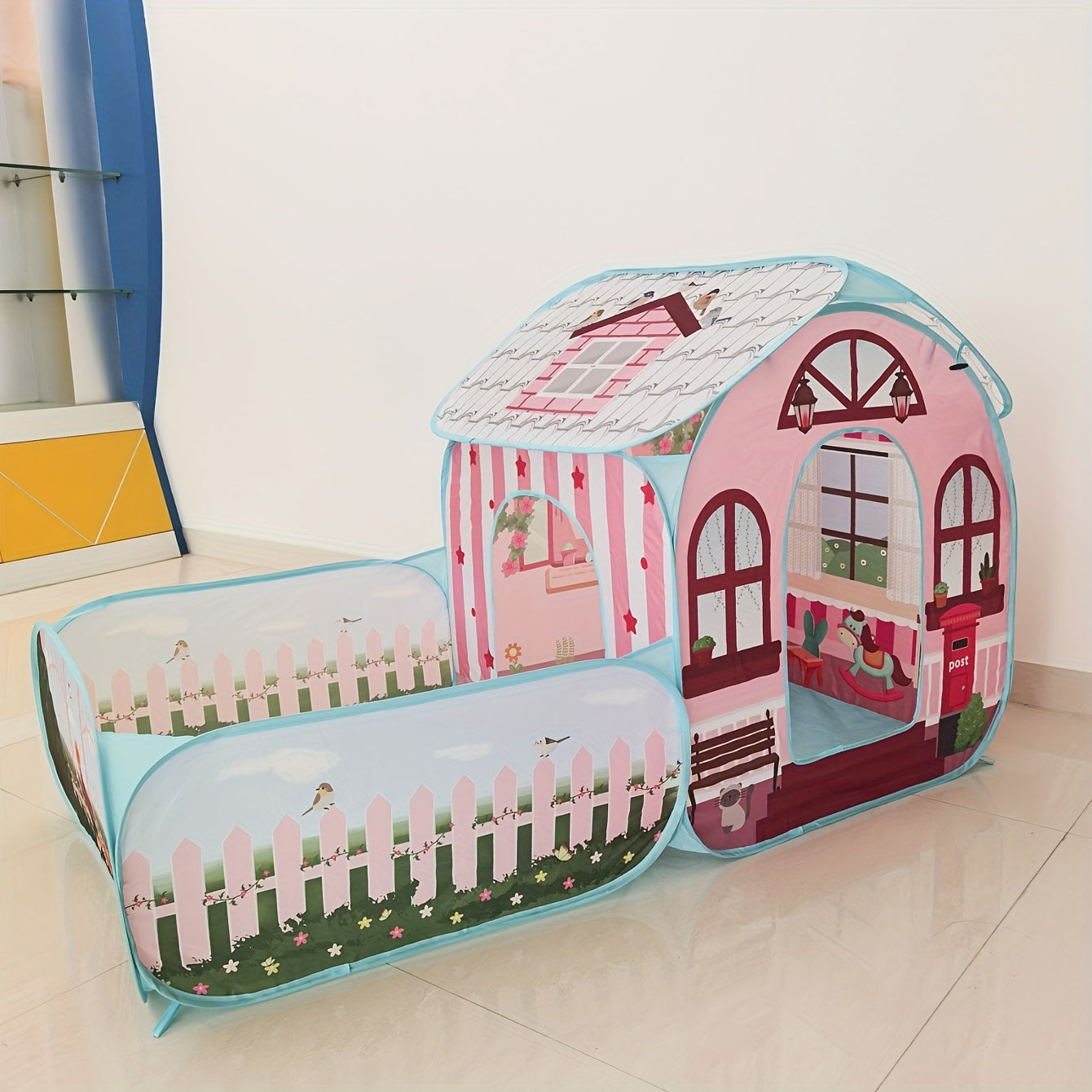 Pop-Up Kids Playhouse Indoor Outdoor Tent