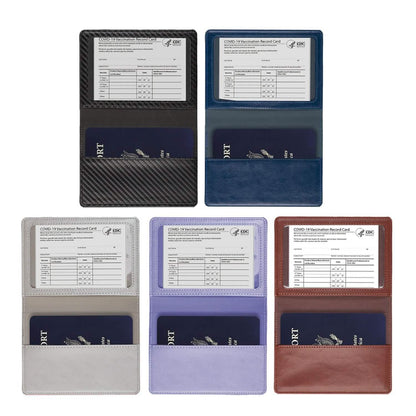 CDC Vaccination Card Holder And RFID Passport Organizer Holder