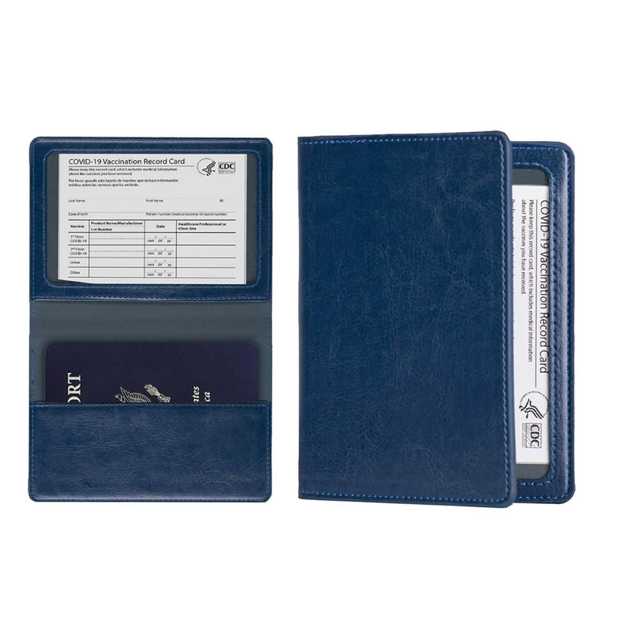 CDC Vaccination Card Holder And RFID Passport Organizer Holder