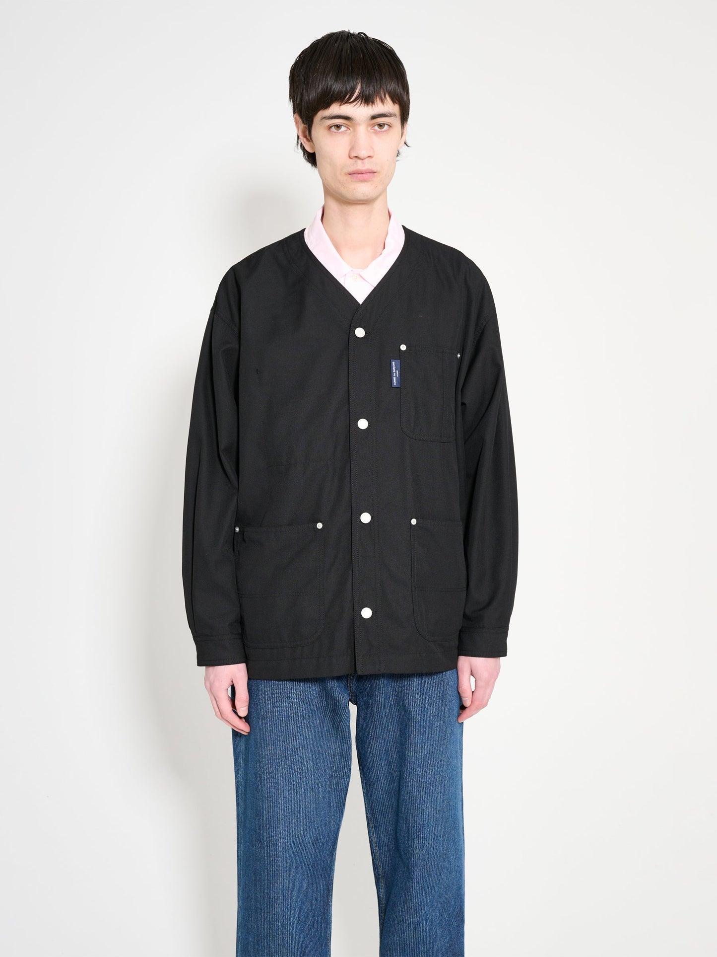 Comme des Garçons Homme Gabardine Cardigan Black