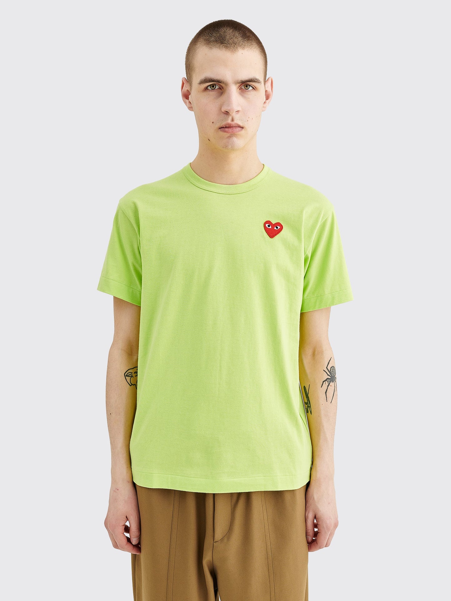 Comme des Garçons Play Small Heart T-shirt Green