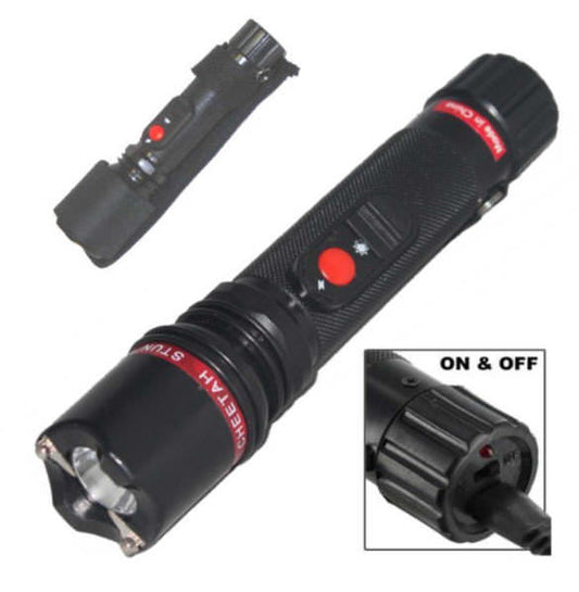 Powerful 10 Million Volt Flashlight Stun Gun Rechargeable