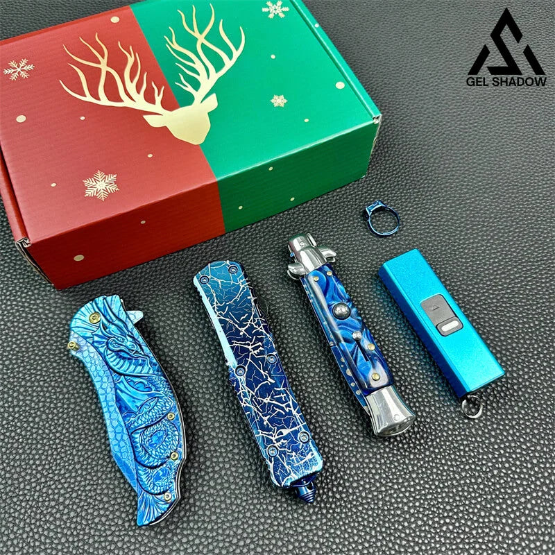 GS242-Limit 5pcs Blue Pocket defense Knife Tools Pack