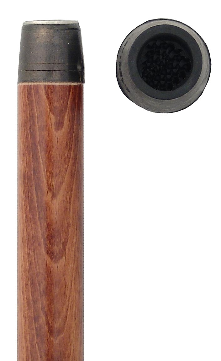 Beechwood Brandy/Smuggler Tourist Walking Cane with Beechwood Shaft and Brass Collar